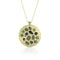 limited edition sliced blue diamond, faceted blue diamond large shield pendant necklace<br>in artfully brushed 18k yellow gold <span class='visuallyhidden'>Text, phone 323-404-2959 for shopping assistance.</span>